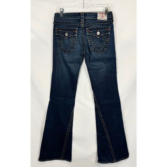 Womens True Religion Joey Low Rise Flare Jean Size 27 Vintage Iconic Classic - Picture 4 of 6